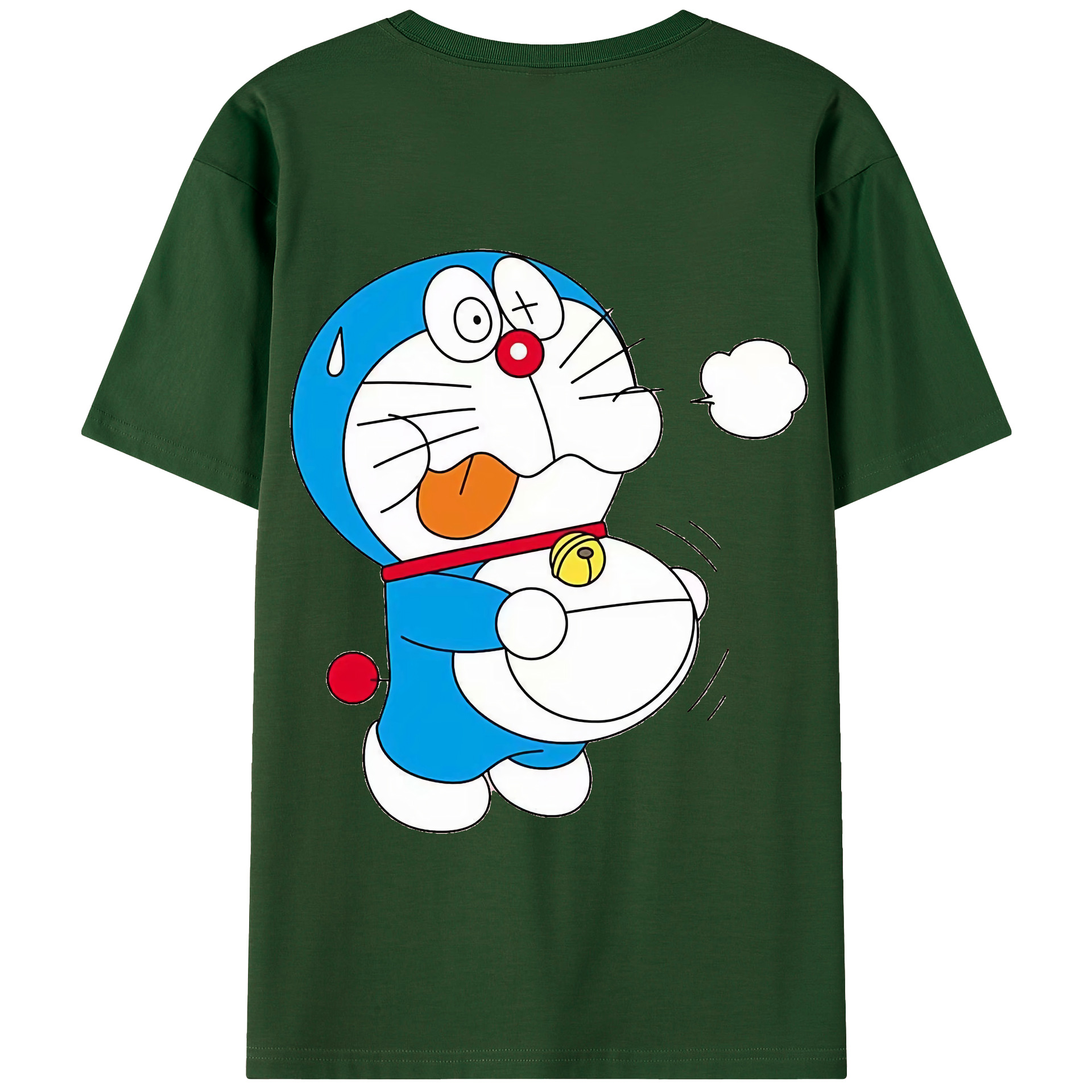 （画像用） ドラえもん Doraemon 綿100％半袖Tシャツ（背面プリント）